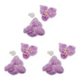 thumbnail image 2 of kurtrusly 50pack/lot Low Maintenance Artificial Decorations Orchids For Wide Range Of light purple 3Set, 2 of 6