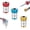 Mix-3pcs, variant on Screwdriver Head Magnetic Ring, Upgraded 1/4 Inch/6.35mm Universal Strong Magnetic Screw Ring for Hex Screwdriver & Power Bits, Magnetic Screw Holder Attachment for Fastening & Repair (Mix-3PCS)
