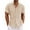 Beige, variant on Button up Shirt Men Summer Vacation Loose Fit Button Down Dress Shirts Short Sleeve Shirts Solid Plain Tops Loose fit Casual Button up Shirts
