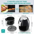 thumbnail image 4 of Ultrean Air Fryer 4.2 Quart Air Fryer, Black - LCD Display, Nonstick Cooking Pot, 1500W, 4 of 7