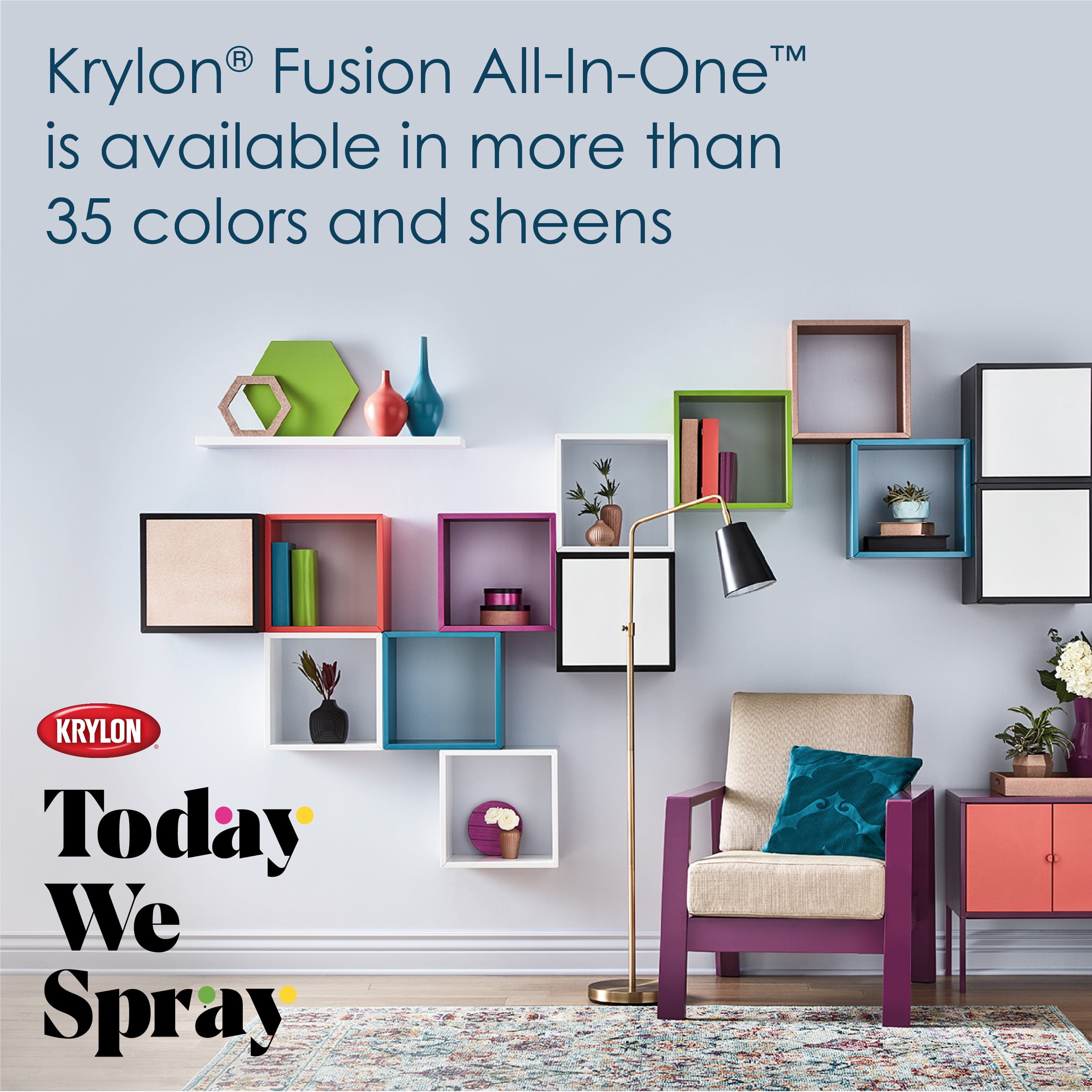 Krylon Fusion All-In-One Gloss Gold Metallic Spray Paint and