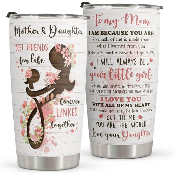 Christmas Gifts for Mom - Mom Christmas Gifts - Gifts for Mom from Daughter - Mom Gifts - Birthday Gifts for Mom, Mother - Mom Birthday Gifts - Mother Daughter Gift Tumbler 20OZ