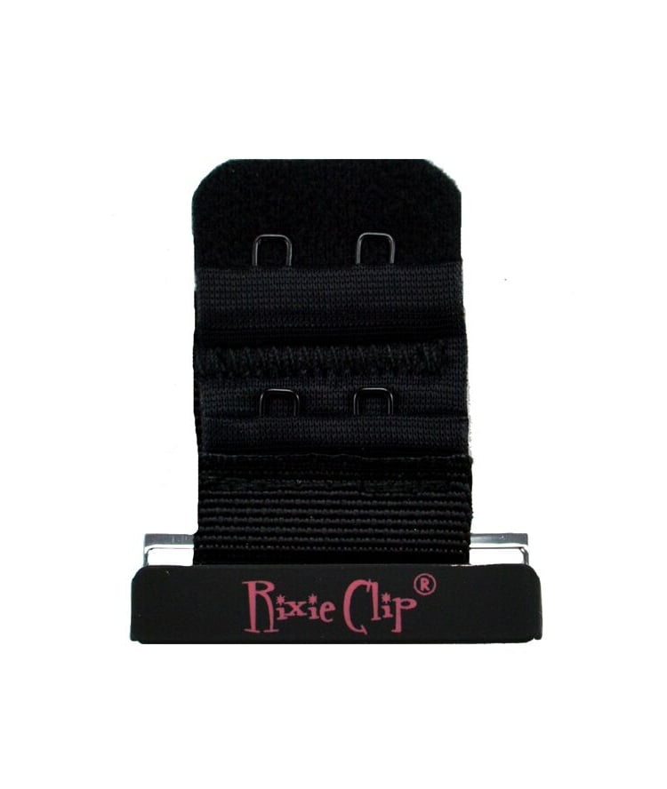 Rixie Clip Womens Bra Accessory Clip Rixie Clip 2 Hook 1/2" BLACK No