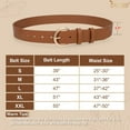 thumbnail image 6 of JASGOOD Women Belt for Jeans Leather Belts for Women with Gold Buckle, 6 of 10