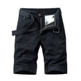 thumbnail image 1 of WEAIXIMIUNG Roots Sweatpants Men Summer Men's Casual Plus Size Baggy Solid Color Cargo Shorts, 1 of 6