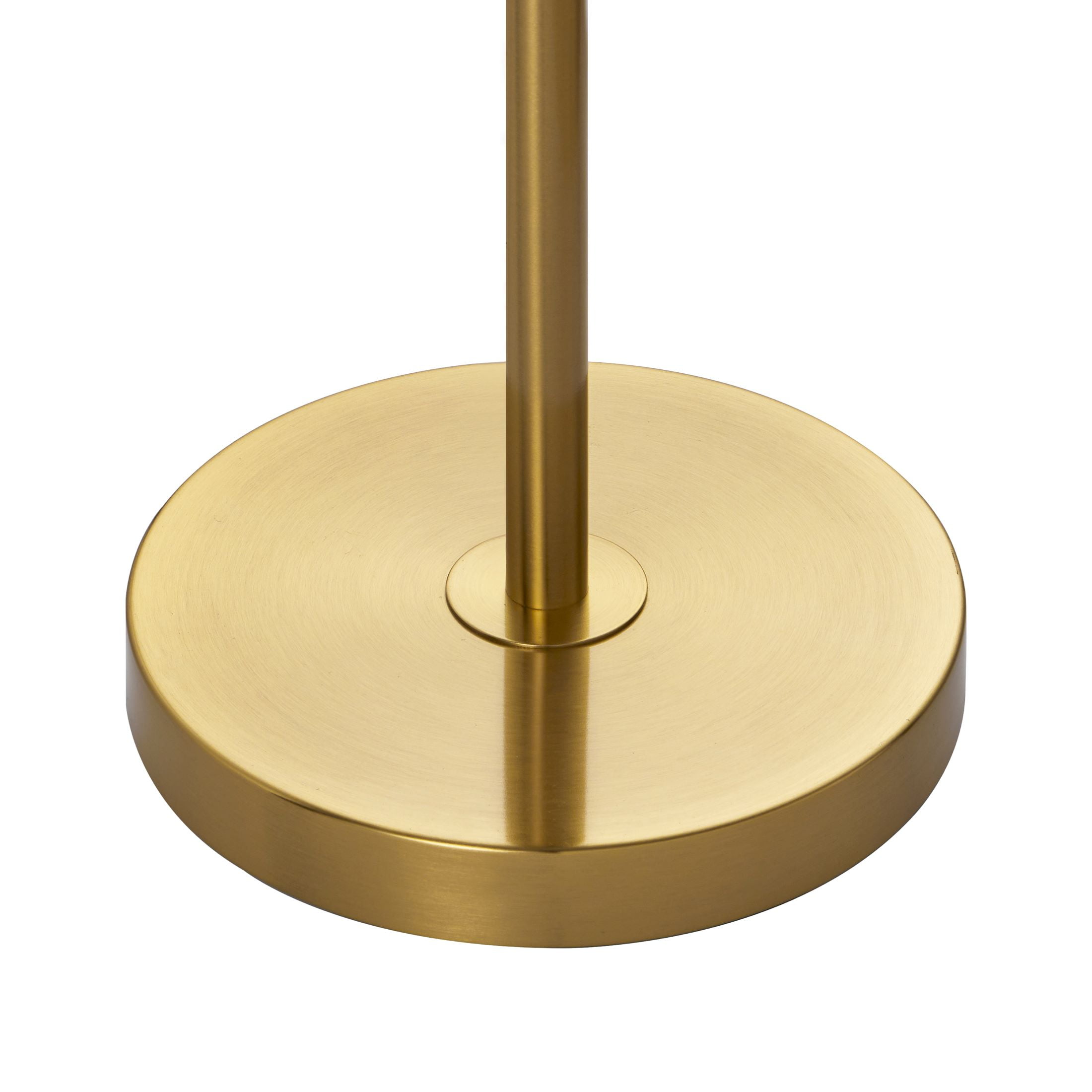 KAWOTI 64.5'' Adjustable Height Floor Lamp for Living Room Office, Modern Standing Floor Lamp with Pull-Chain Switch, Antique Brass