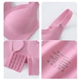 thumbnail image 7 of PNTUTB Plus-Size Backless Bra for Women Solid-Color Four-Row Back Clasp Bra Wire-Free Pushing-Up Breathable Bra Adjustable-Strap Everyday Bras, 7 of 7