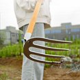 thumbnail image 4 of Garden Weeding Rake,4Teeth Carbon Steel Garden Rake,Detachable Gardening Hand Weeder Puller Tool,Manual Weeder Garden Hand Rake Tools for Lawn Loosening Planting Weeding, 4 of 8