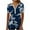 Navy(New1), variant on Pntutb Women Tops Fashion Casual Print Round Neck Loose Short Sleeve T-shirt Blouse Pullover