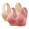 thumbnail image 2 of Nmnitkp Bras for Women Soft and Skin Friendly Women's Plus Size Minimizer Unlined Wireless Lace Full Coverage Bras & High Quality Fabric Sexy Push Up Bras for Women(1 or 2PC), 2 of 3