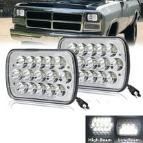 Fit for Dodge W150/250/350 D100/150/250/350 Ramcharger Pair 5x7" 7x6" LED Headlights H6054