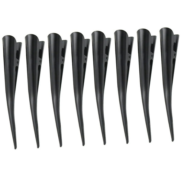 8 pinzas de metal para el pelo, pinzas de pico de pato, pinzas sin costuras, pinzas separadas para salón