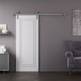 thumbnail image 2 of Barn Door 36 x 84 inches | CLASSIC 1189 White Enamel | 6.6FT Silver Rail Track Heavy Hardware Set | Solid Panel Interior Doors, 2 of 5