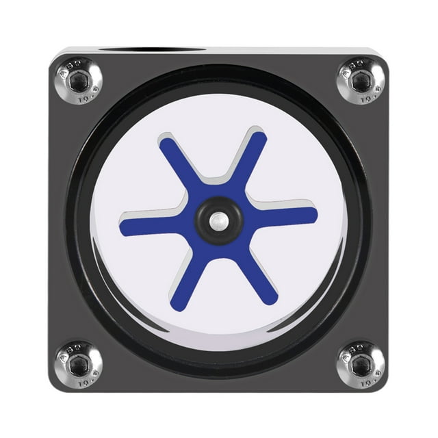 Indicador de medidor de flujo de 6 impulsores y 3 vías para sistema de refrigeración por agua de PC, rosca G1/4