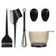 thumbnail image 2 of Juego de 5 pinceles y cuencos para teñir el cabello, kit aplicador de tinte para el cabello Negro, 2 of 8