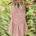 thumbnail image 3 of Small Fresh Siamese Steel Plate Flat Angle Conservative Slimming Cover Belly Summer Solid Swimsuit Beautiful Chest One-piece Swi, 3 of 9