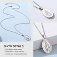 thumbnail image 6 of Suplight 925 Stelring Silver Virgin Mary Necklace Christian Jewelry Oval Medallion Medal Pendant Necklaces, 6 of 9