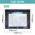 thumbnail image 3 of Wobogo Space Jellyfish A4 Size Clear Polyester File Pocket Set of 2 Zipper Home Work Office Organizer, 3 of 7