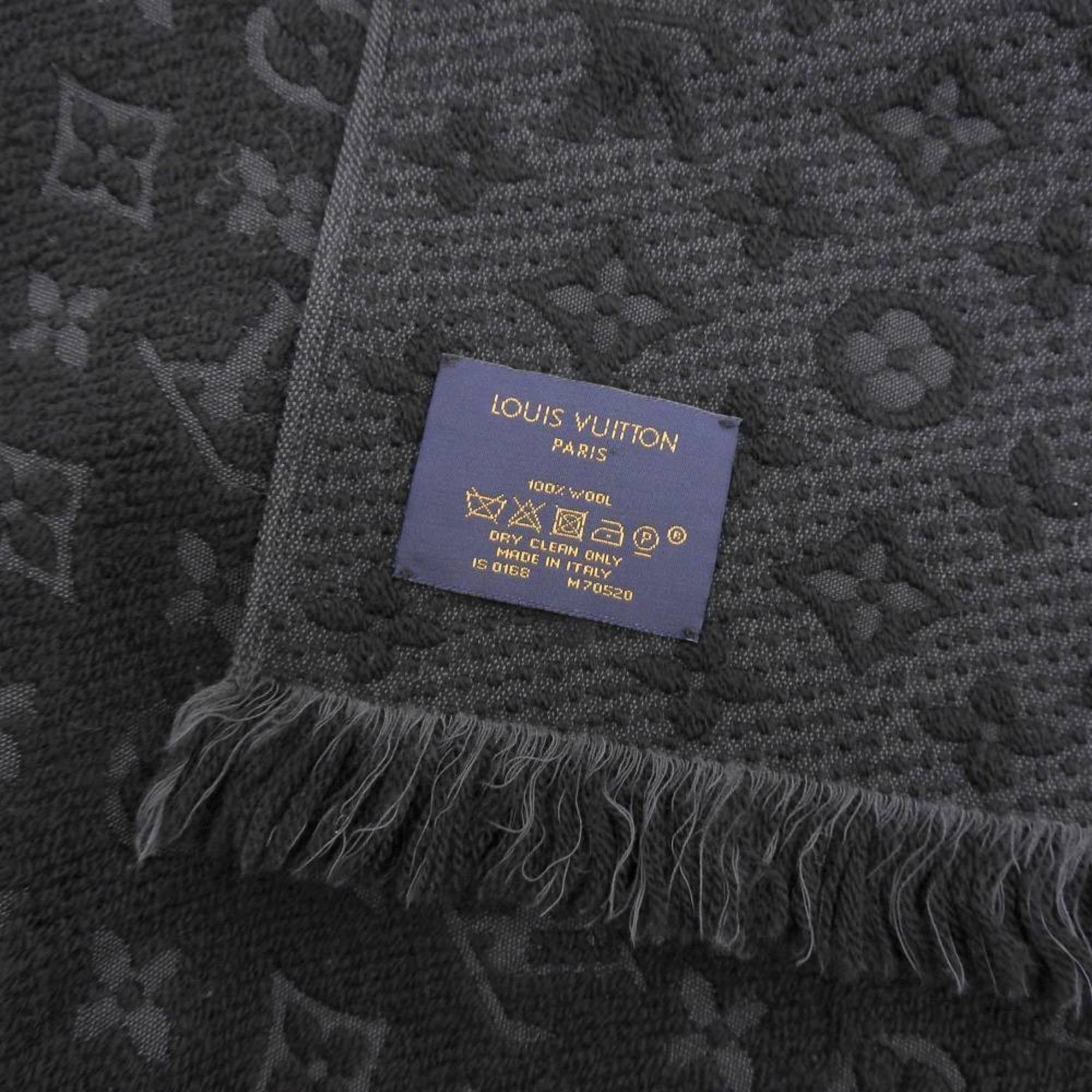Châle monogram stole Louis Vuitton Black in Other - 29217340