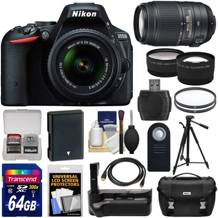 Bundle D5500 Wi-Fi Digital SLR Camera & 18-55mm G VR DX II AF-S Zoom Lens