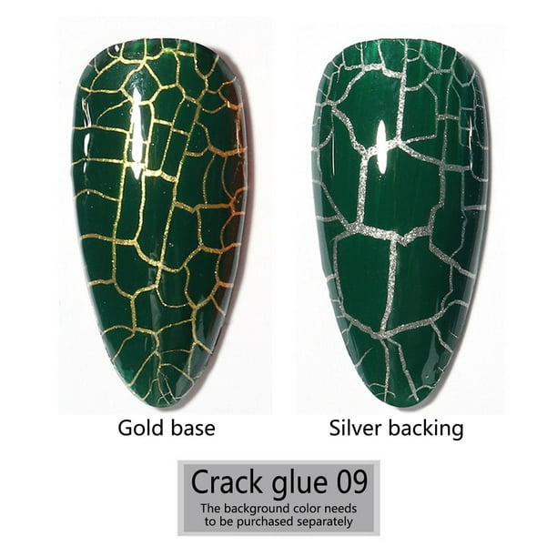 Fiudx Esmalte de Uñas Color Tortuga Agrietado, Color a Juego, Personalidad Atractiva, 15 Ml