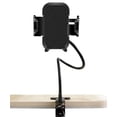 thumbnail image 2 of Desk/Table-Top/Counter Mount, Nakedcellphone Universal Phone Holder [with Extra Long 19" Flexible Steel Neck] compatible with iPhone Xr/X/8/7, Samsung Galaxy S10/S10e/S10+/S9/J3/J7, LG, Motorola, etc, 2 of 7