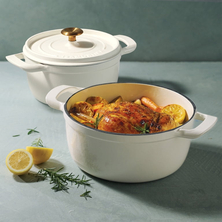 Tramontina Cast Iron Dutch Ovens, 3.5 Quart, 5.5 Quart (White