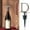 D#2552, variant on Decorative Alphabet Wine Bottle Stoppers | 4 Inch Alloy Letter Wine Cork Stopper | Reusable Custom Initial Wine Sealer | Elegant Bar Accessory for Wine Preservation | Food Grade Wine Bottle Caps