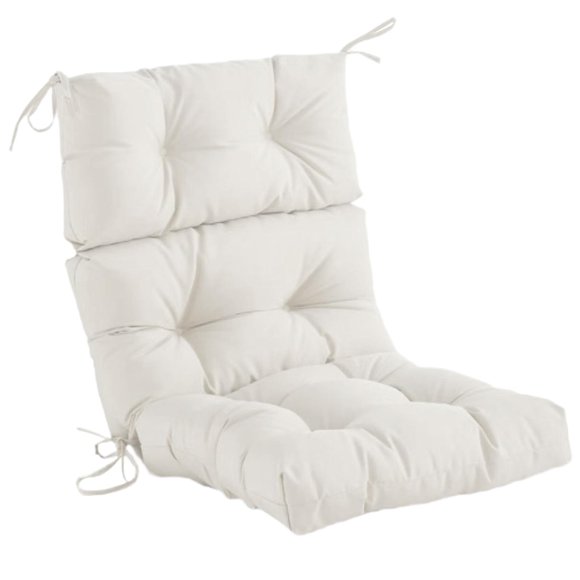 Cojín de respaldo alto shamjiam para silla de exterior 112 cm x 53 cm