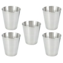 HEANUJJ 5-Pack Small Stainless Steel Stackable Cups for Picnics, Camping, Outdoor Use, Drinkware Set