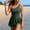 Swimwear-593Black, variant on Xdegoge Bathing Suits for Women One Shoulder Tummy Control Swimdress Smooth Scalloped Trim Tie Knot Skirted Modest One Piece Swimwear Pool Party