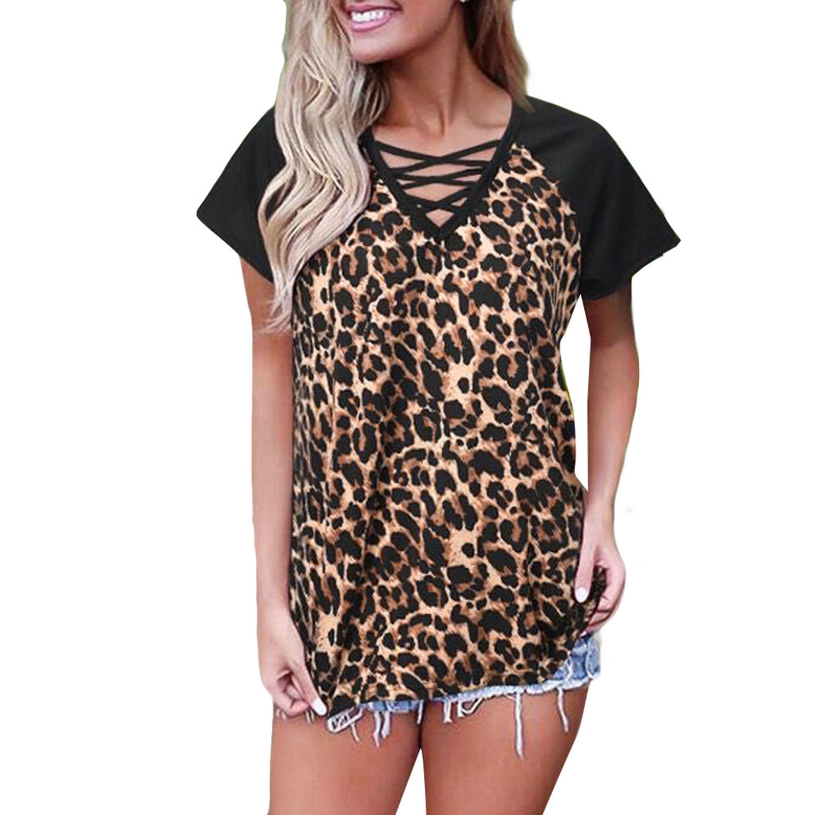 Animal Print Leopard Print Dressy Tops Buy Trendyol Animal Print