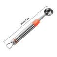 thumbnail image 2 of Easeky Stainless Spoon Watermelon Fruit Ice Cream Scoop Ball Maker Melon Baller Slicer 20Cm Ergonomic Handle Multi-Use Carving Tool for Cocktail Salads Dessert Bar Kitchen Restaurant, Spoon*1 Set, 2 of 2