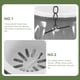 thumbnail image 3 of KAKOWELY Maceta colgante con autorriego para plantas de exterior e interior con cadenas, 3 of 4
