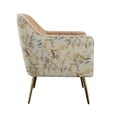 thumbnail image 4 of Artum Hill Sandra Saddle Beige with Vintage Leaf 27" Wide Accent Chair, 4 of 6