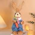 thumbnail image 3 of Easter Bunny DIY Craft Kit for Kids, Handmade Wicker Rabbit Ornament Set with Complete Materials, Creative Holiday Activity for Family and Home Decor, 3 of 3