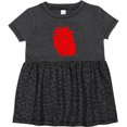 thumbnail image 3 of Inktastic Anatomical Heart Girls Baby Dress, 3 of 5