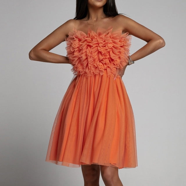 EGNMCR Robes de Soirée pour Femmes, Robes Formelles pour Femmes, Robes de Cocktail pour Femmes Robe Sans Manches à Col Rond Mode Femmes Robe Unie Sans Manches Robe Dos Nu Sans Bretelles Robe pour Femmes