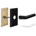 thumbnail image 4 of Manilla de puerta con palanca de privacidad Berlin Modisch Iron Black, 4 of 5