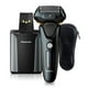 thumbnail image 1 of Afeitadora eléctrica Panasonic para hombre, ARC5 con limpieza automática premium y estación de carga, afeitadora en seco y húmedo, inalámbrica, con recortador desplegable ES-LV97-K, negra (renovada), 1 of 5