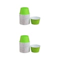 thumbnail image 2 of Bewildely 50 Uds copas de helado 200ml tazones de postre yogur helado para llevar forro grueso envoltorios para pasteles bandeja para hornear Verde 2Conjunto, 2 of 6