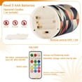 thumbnail image 5 of Yayeee Flameless Candles with Remote Flickering Battery Operated Multi Color Changing, Geometric Pattern, 5 of 7