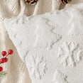 thumbnail image 2 of decorUhome Christmas Throw Pillow Covers 16x16 Pack of 2, Soft Plush Faux Wool Couch Pillow Covers, White (Pillow Cover Only, No Inserts Included), 2 of 4