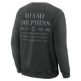 thumbnail image 3 of Men's Fanatics Black Miami Dolphins Deep Route Pullover Sweatshirt, 3 of 3