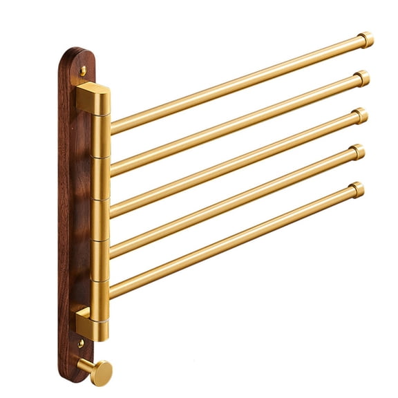 Ciwanning Bathroom Towel Bar Rotating Towel Rack Shelf Kitchen Wall Mounted Towel Holder