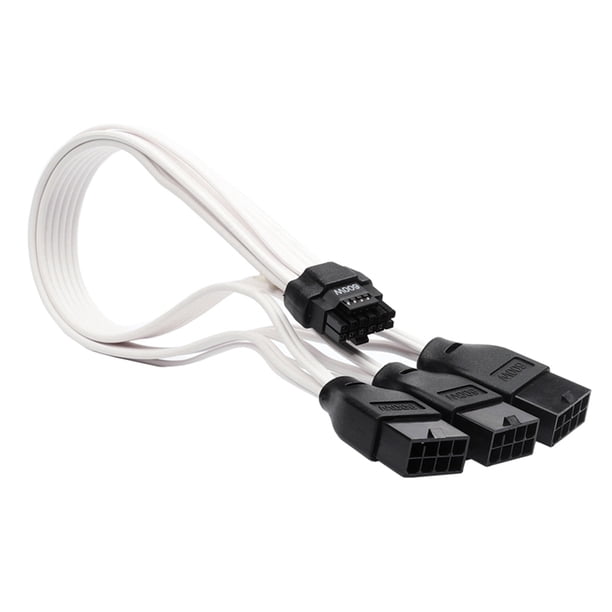 10PCS PCI-e 5 0 Extension Cable 30cm Cable for GPU RTX 3090Ti 4070Ti 4080 4090 (White)