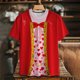 thumbnail image 1 of Xuyuer Valentine's Day Women's Tshirts Holiday Party Funny Costume 3D Print Funny Tuxedo Graphic T-Shirt Novelty Short Sleeve Crewneck Shirt Circus Costume Showman T-Shir, 1 of 9