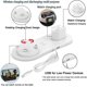 thumbnail image 2 of Cargador inalámbrico 6 en 1 compatible con Iphone/samsung/apple Iwatch/airpods Pro, estación de carga rápida (hy), 2 of 5