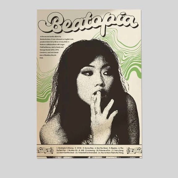 Music Poster-Beabadoobee - Indiepop Poster - Vintage Style - Size 24x36 - Postora