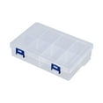 thumbnail image 2 of Cozival Clear Organizer Box, 2-Pack Clear Pp Plastic Organizer - Multi-Compartment Storage Box for Jewelry, Tools, Medicine Cards, Stackable Design, Stackable Storage Compartments, Clear, 2 of 8